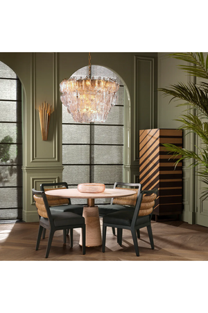 Travertine Pedestal Dining Table | Eichholtz Genova | Oroa.com