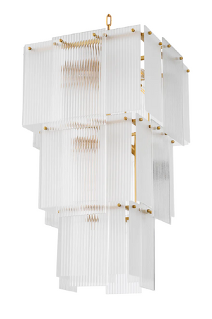 Frosted Glass Tiered Chandelier | Eichholtz Giardano | Oroa.com