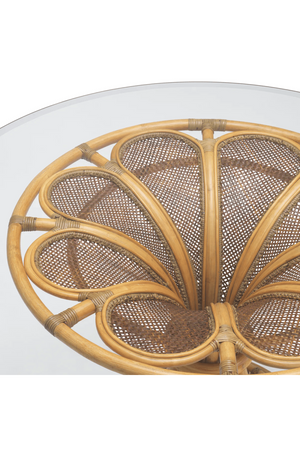 Natural Rattan Pedestal Center Table | Eichholtz Colony | Oroatrade.com