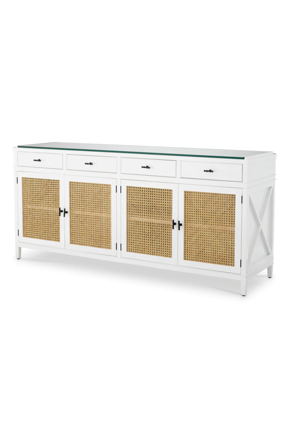 Natural Cane 4-Door Dresser | Eichholtz Bahamas | Oroa.com