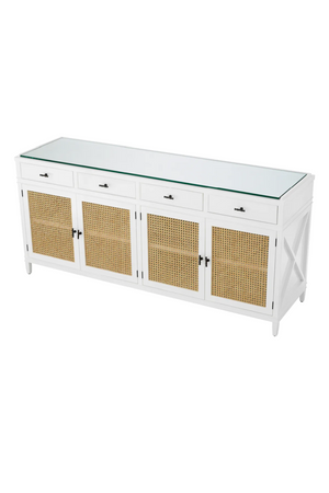 Natural Cane 4-Door Dresser | Eichholtz Bahamas | Oroa.com