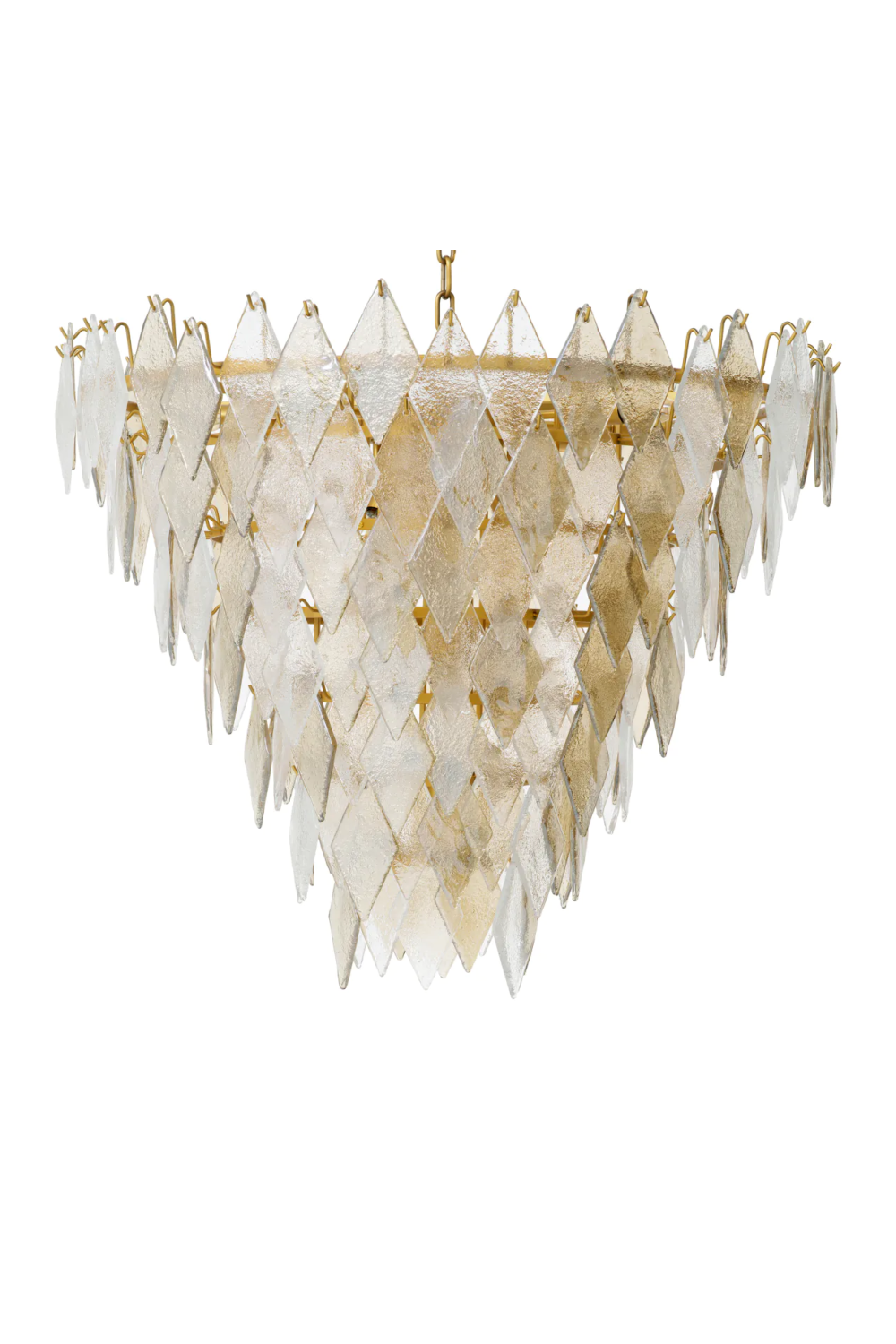 Sugared Glass Chandelier | Eichholtz Rhombus | Oroa.com