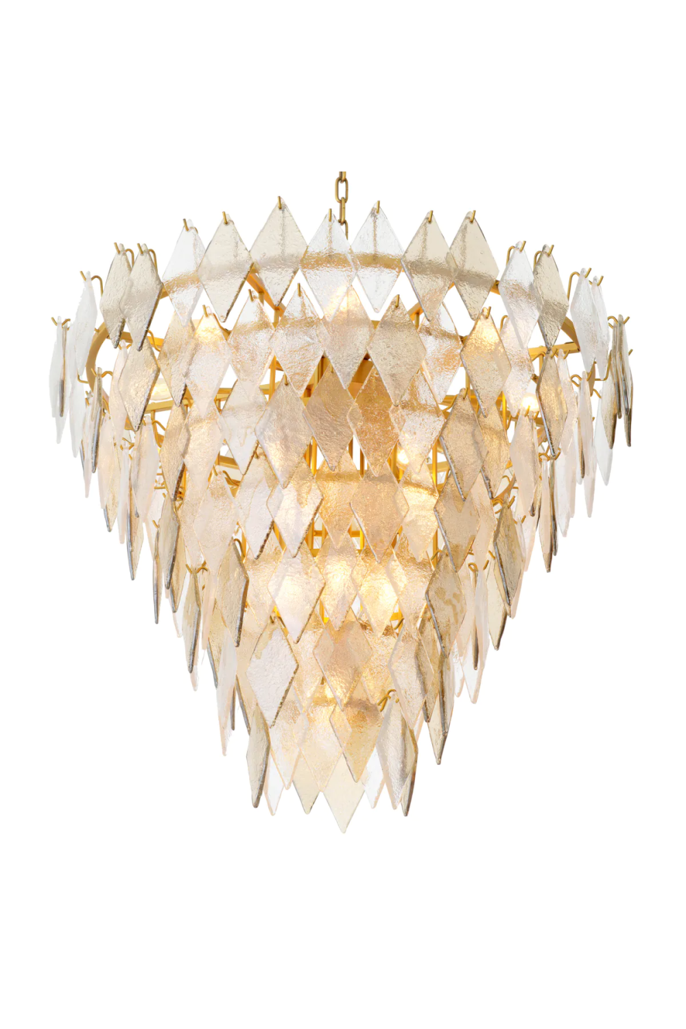 Sugared Glass Chandelier | Eichholtz Rhombus | Oroa.com