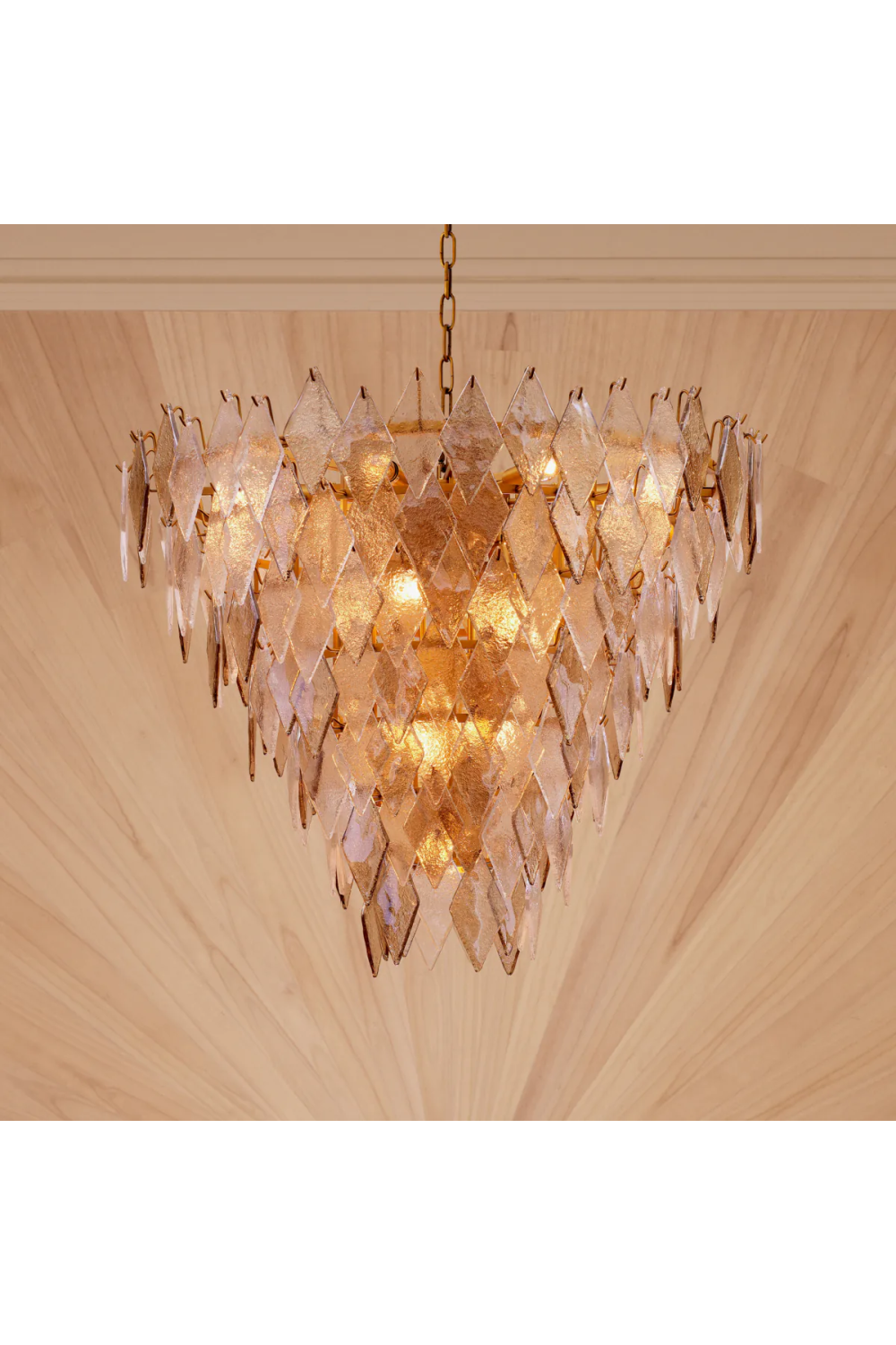 Sugared Glass Chandelier | Eichholtz Rhombus | Oroa.com