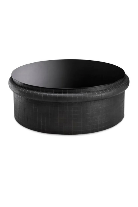 Round Black Glass Coffee Table | Eichholtz Tortugo | Oroa.com