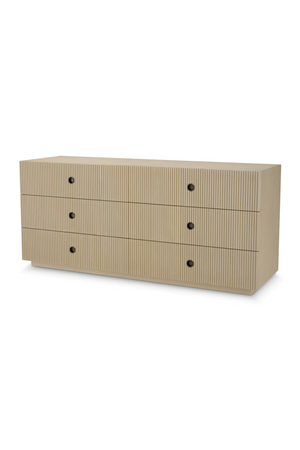 Ribbed Wood 6-Drawer Chest | Eichholtz Dimitrios | Oroa.com