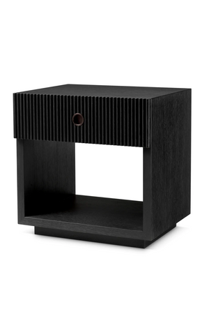 Ribbed Wood 1-Drawer Nightstand | Eichholtz Dimitrios | Oroa.com