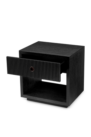 Ribbed Wood 1-Drawer Nightstand | Eichholtz Dimitrios | Oroa.com