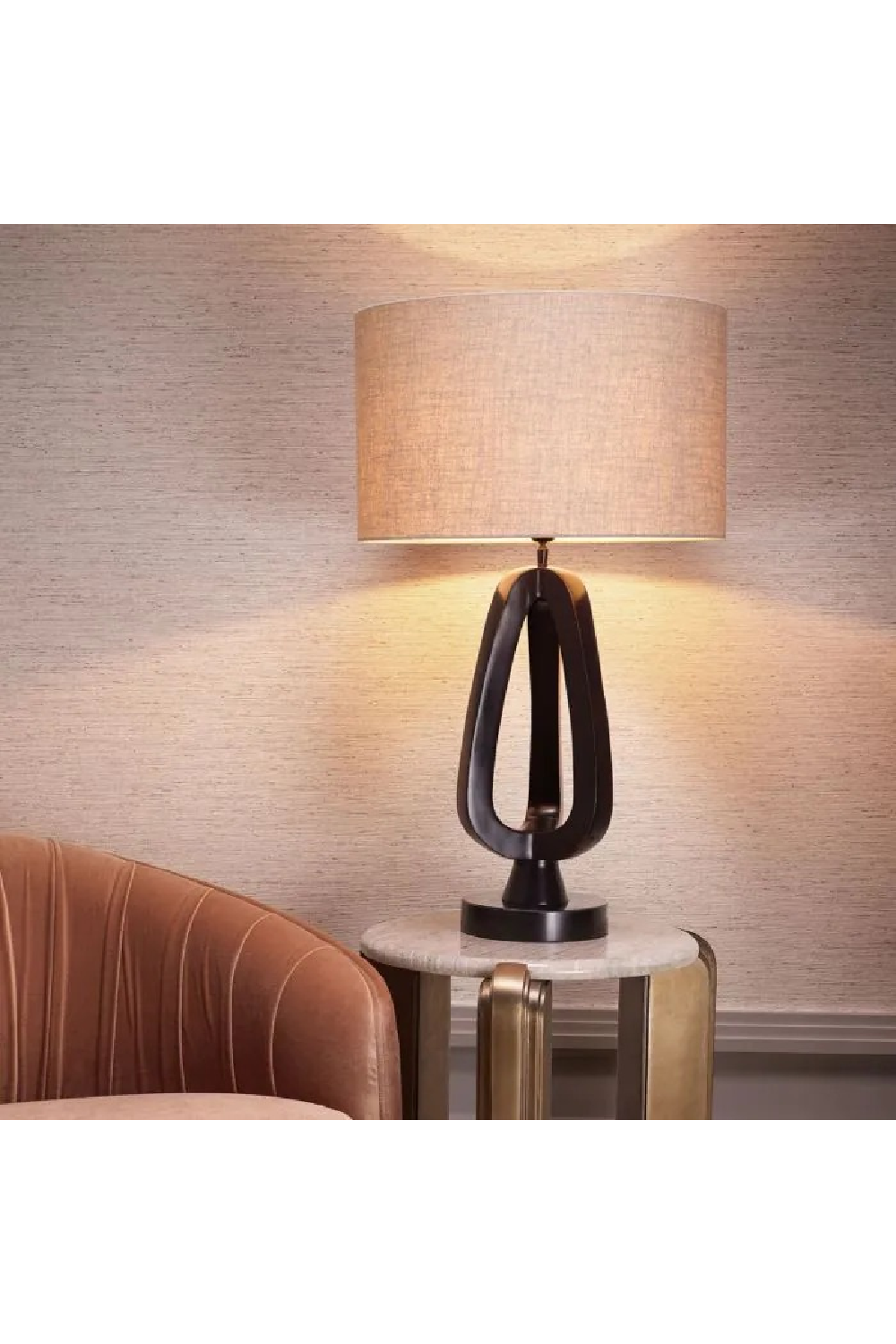 Antique Brass Base Side Table | Eichholtz Albion | Oroa.com