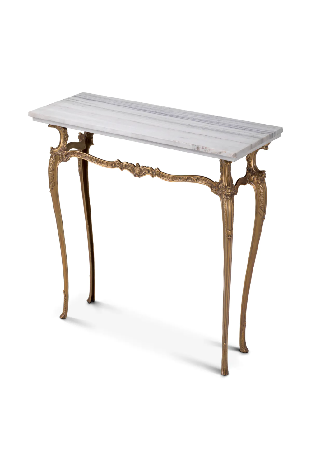 Carved Vintage Brass Console Table | Eichholtz Fabiola | Oroa.com