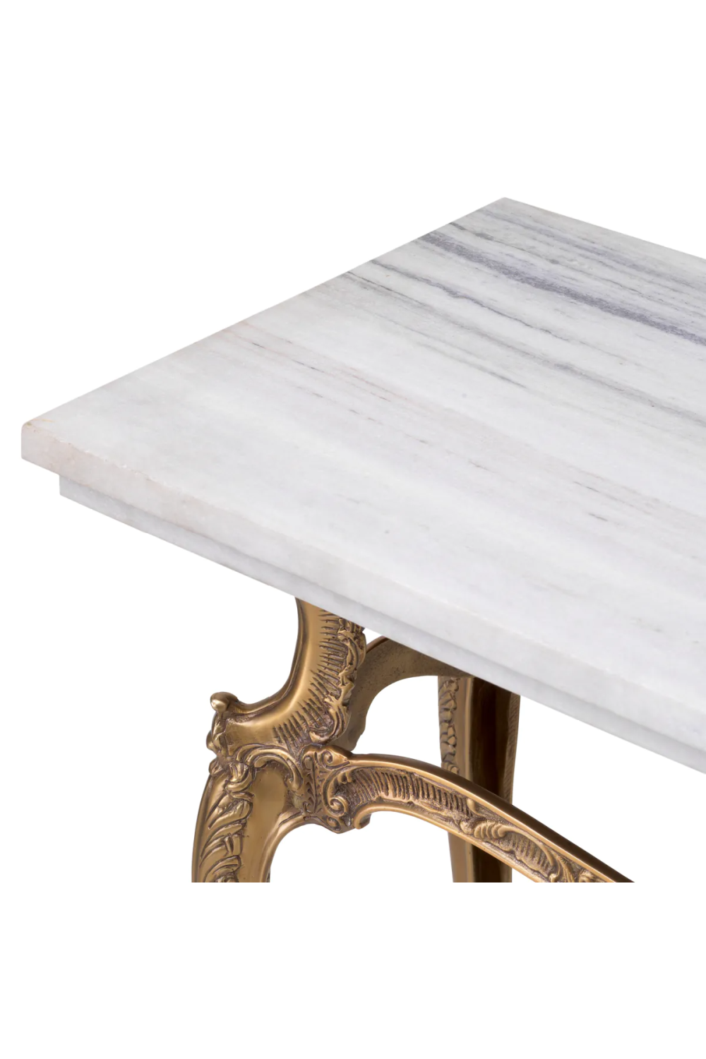 Carved Vintage Brass Console Table | Eichholtz Fabiola | Oroa.com
