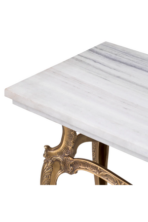 Carved Vintage Brass Console Table | Eichholtz Fabiola | Oroa.com