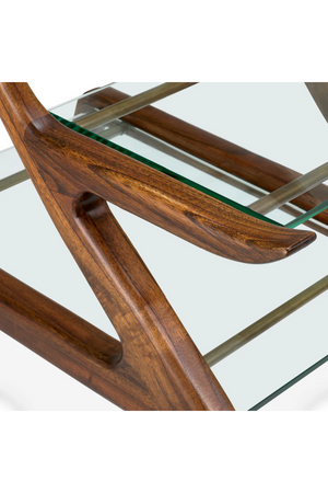 Brown Wooden Double Trolley | Eichholtz Manzo | Oroa.com