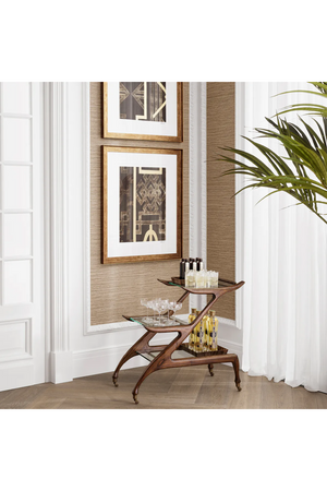 Brown Wooden Double Trolley | Eichholtz Manzo | Oroa.com