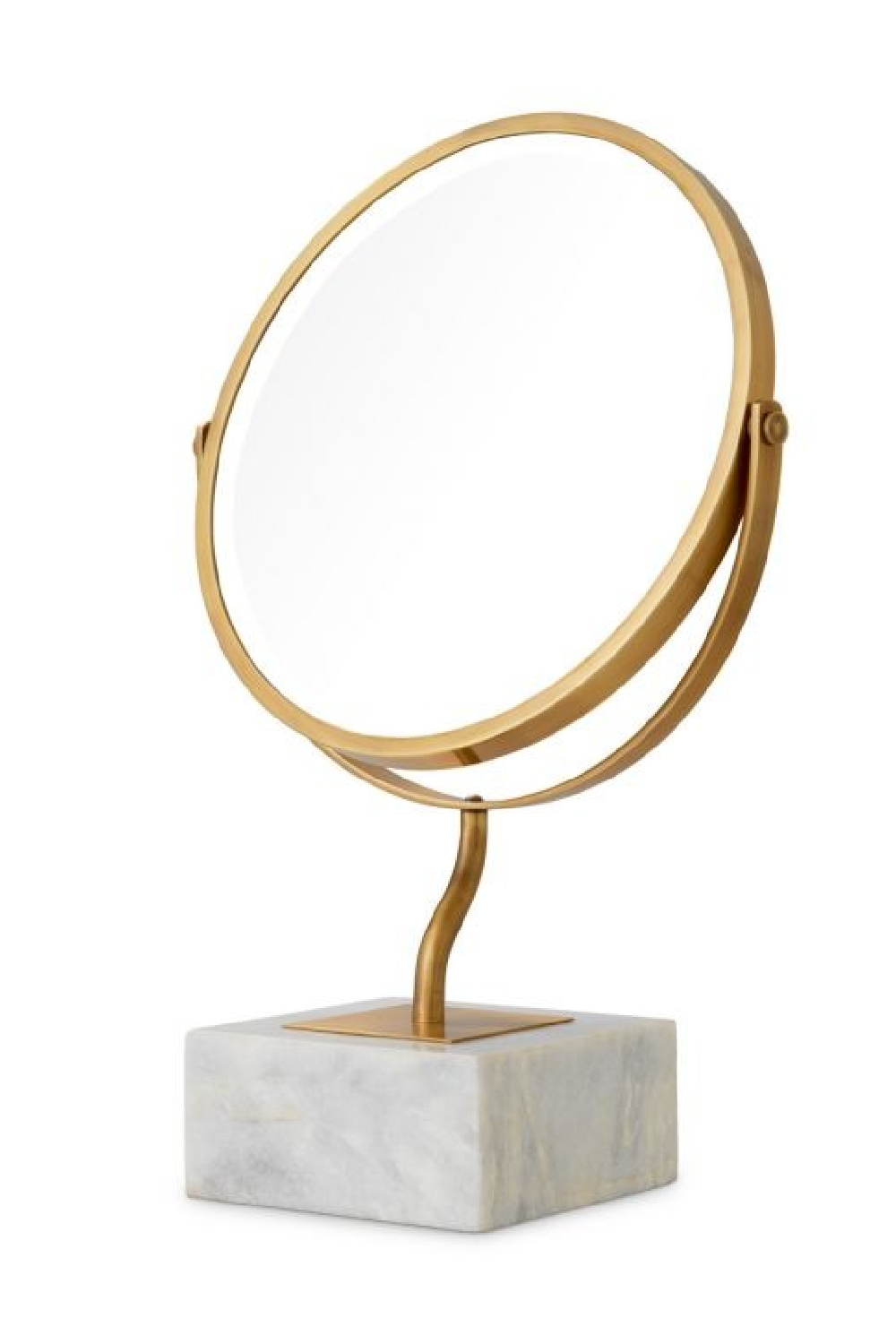 Vintage Brass Round Table Mirror | Eichholtz Jovanni | Oroa.com