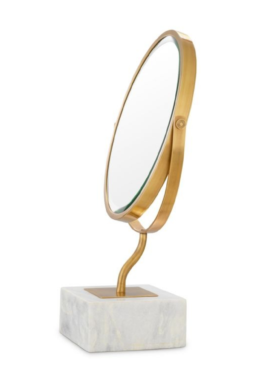 Vintage Brass Round Table Mirror | Eichholtz Jovanni | Oroa.com