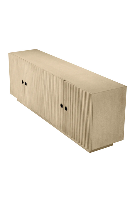 Ribbed Oak 4-Door Dresser | Eichholtz Dimitrios | Oroa.com