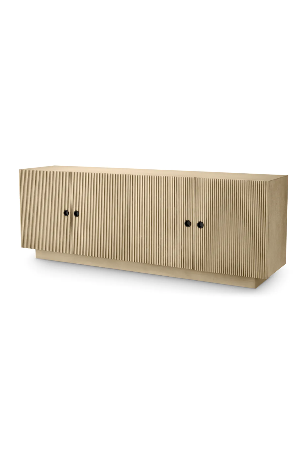 Ribbed Oak 4-Door Dresser | Eichholtz Dimitrios | Oroa.com