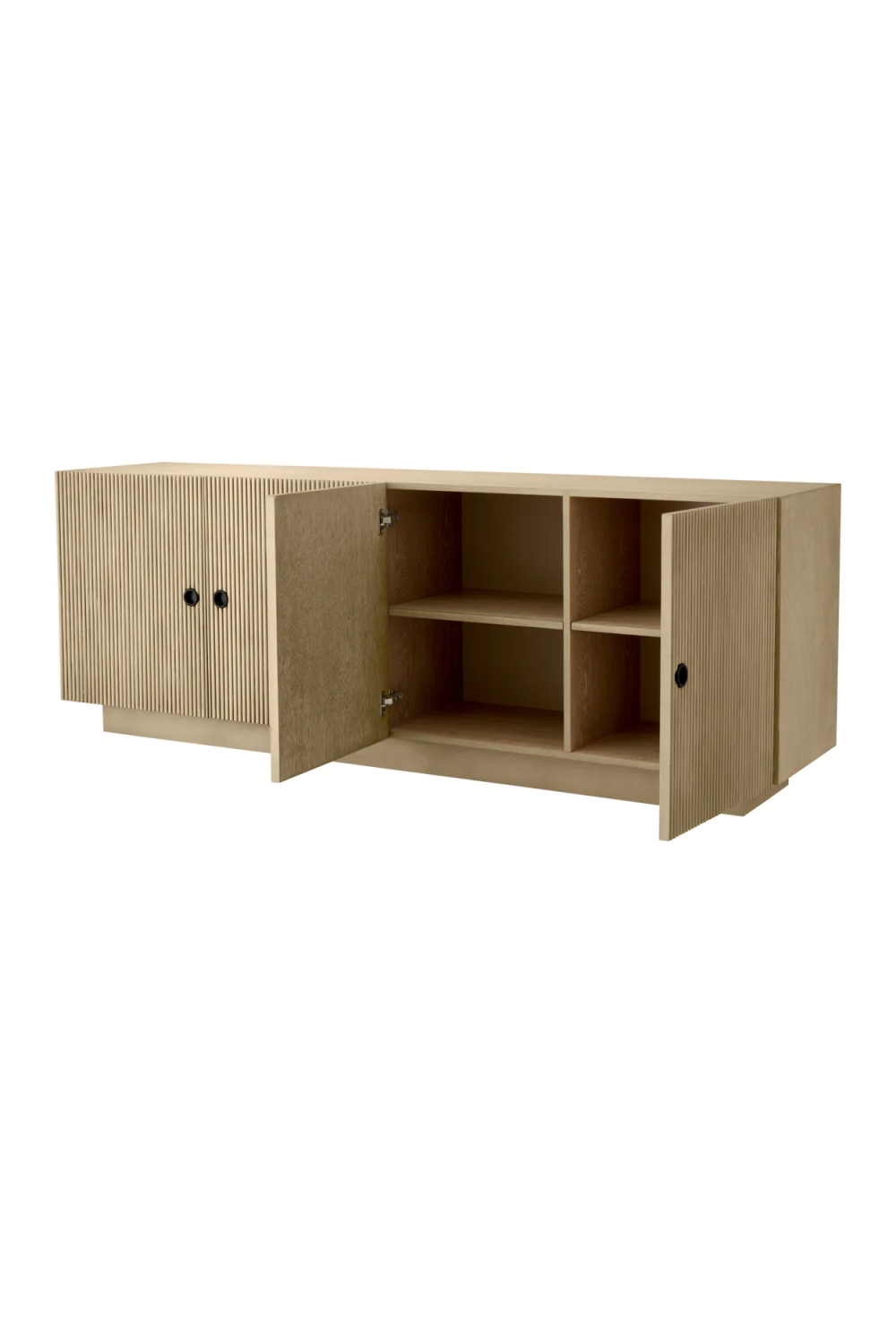 Ribbed Oak 4-Door Dresser | Eichholtz Dimitrios | Oroa.com