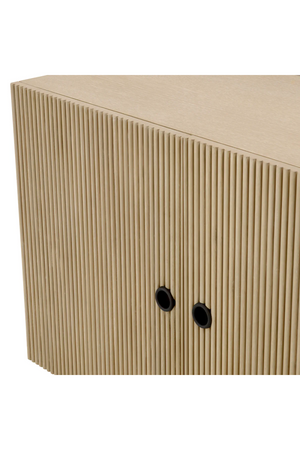 Ribbed Oak 4-Door Dresser | Eichholtz Dimitrios | Oroa.com