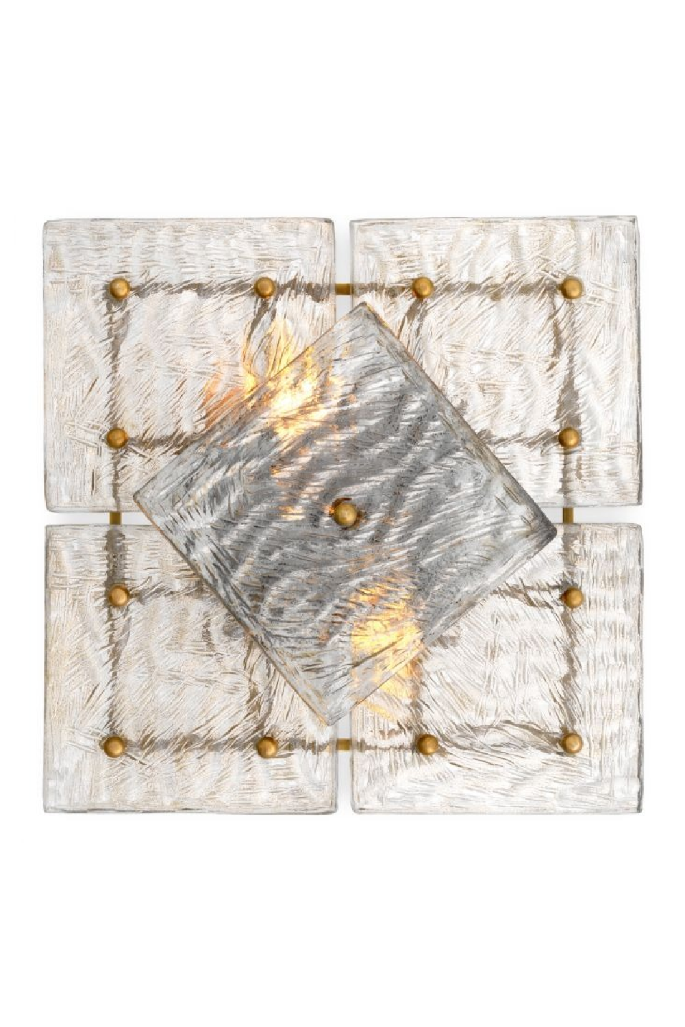 Patterned Glass Panels Wall Lamp | Eichholtz Leonora | Oroa.com
