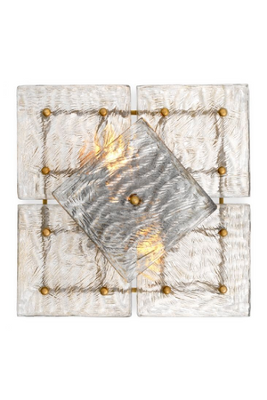 Patterned Glass Panels Wall Lamp | Eichholtz Leonora | Oroa.com