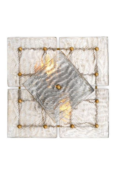 Patterned Glass Panels Wall Lamp | Eichholtz Leonora | Oroa.com