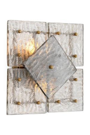 Patterned Glass Panels Wall Lamp | Eichholtz Leonora | Oroa.com
