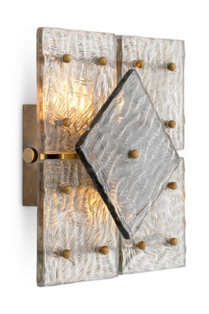 Patterned Glass Panels Wall Lamp | Eichholtz Leonora | Oroa.com