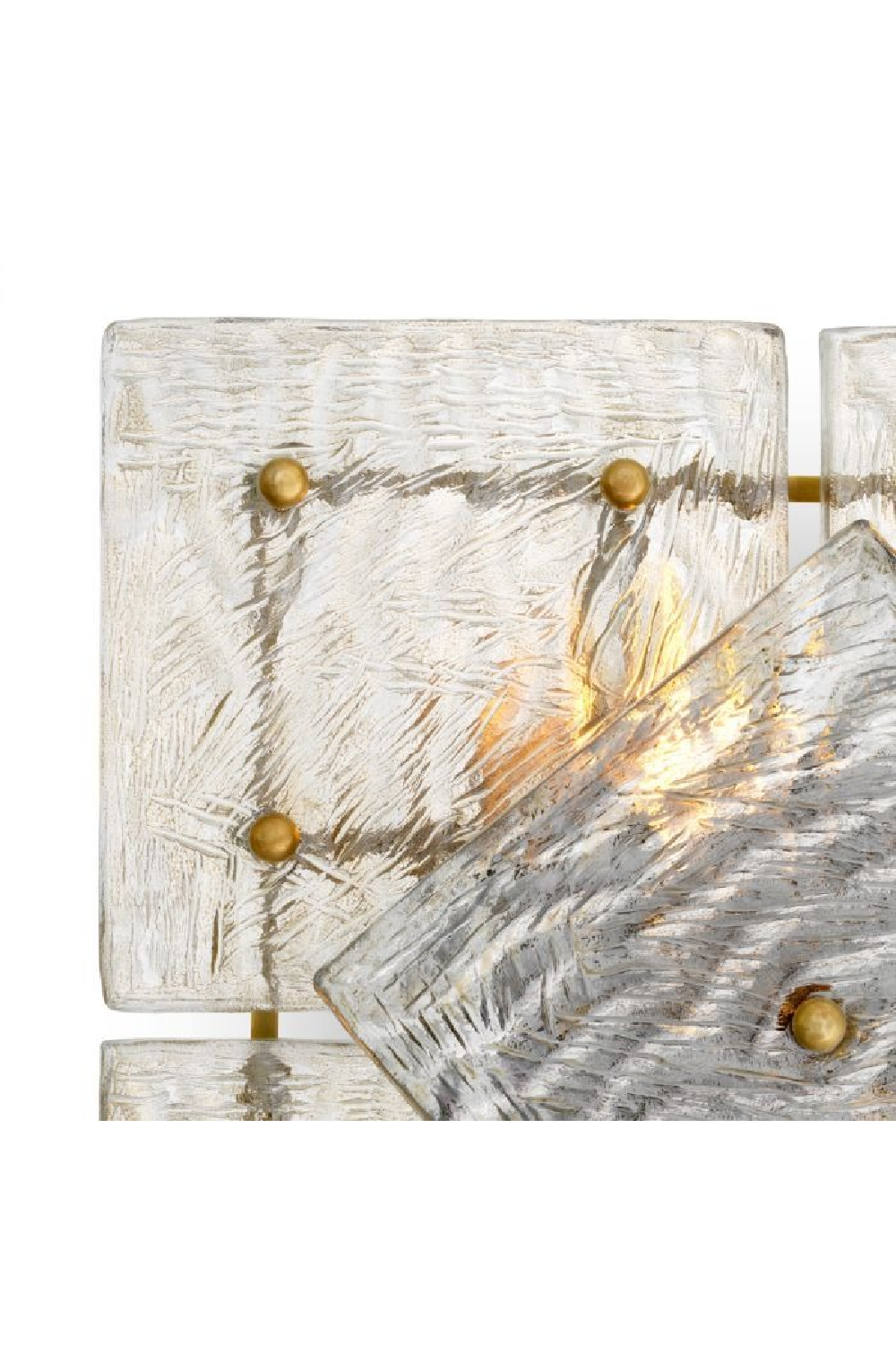 Patterned Glass Panels Wall Lamp | Eichholtz Leonora | Oroa.com
