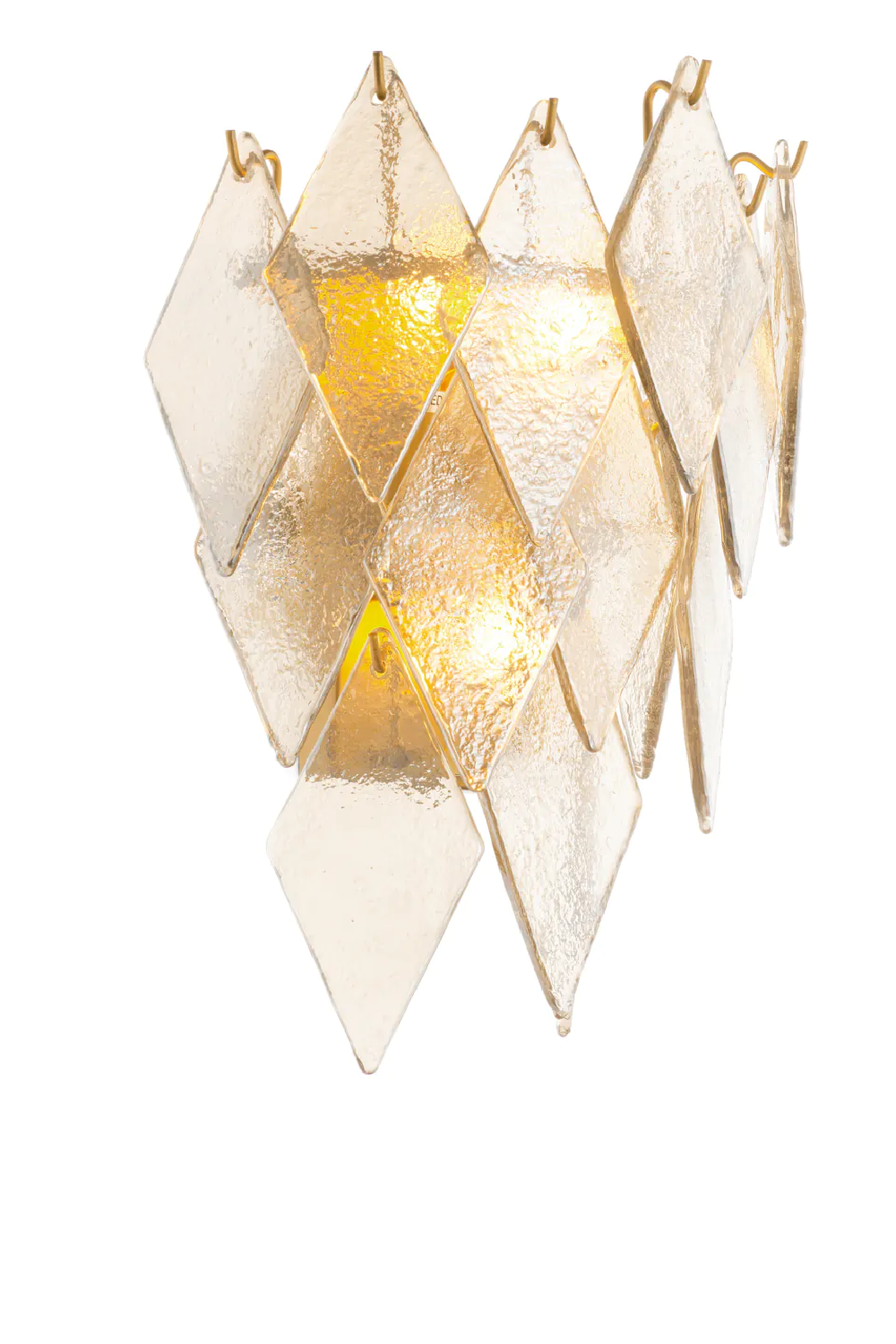 Sugared Glass Cascading Wall Lamp | Eichholtz Rhombus | Oroa.com