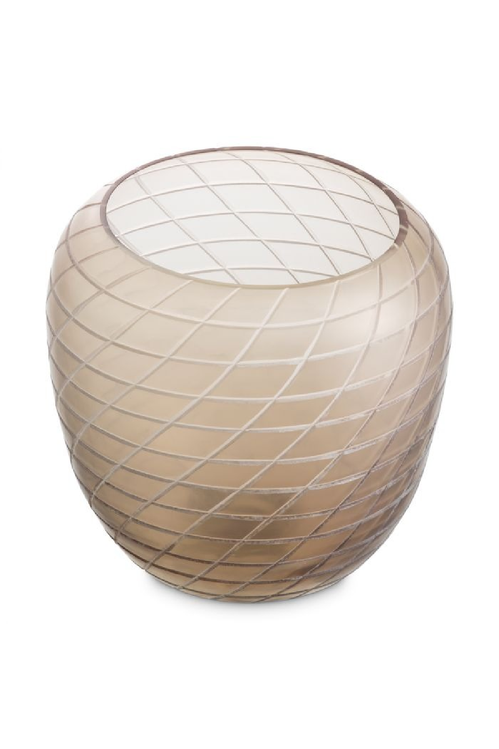 Handcut Patterned Glass Vase | Eichholtz Tarano | Oroa.com