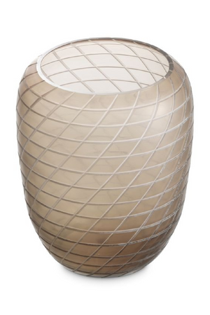 Handcut Patterned Glass Vase | Eichholtz Tarano | Oroa.com