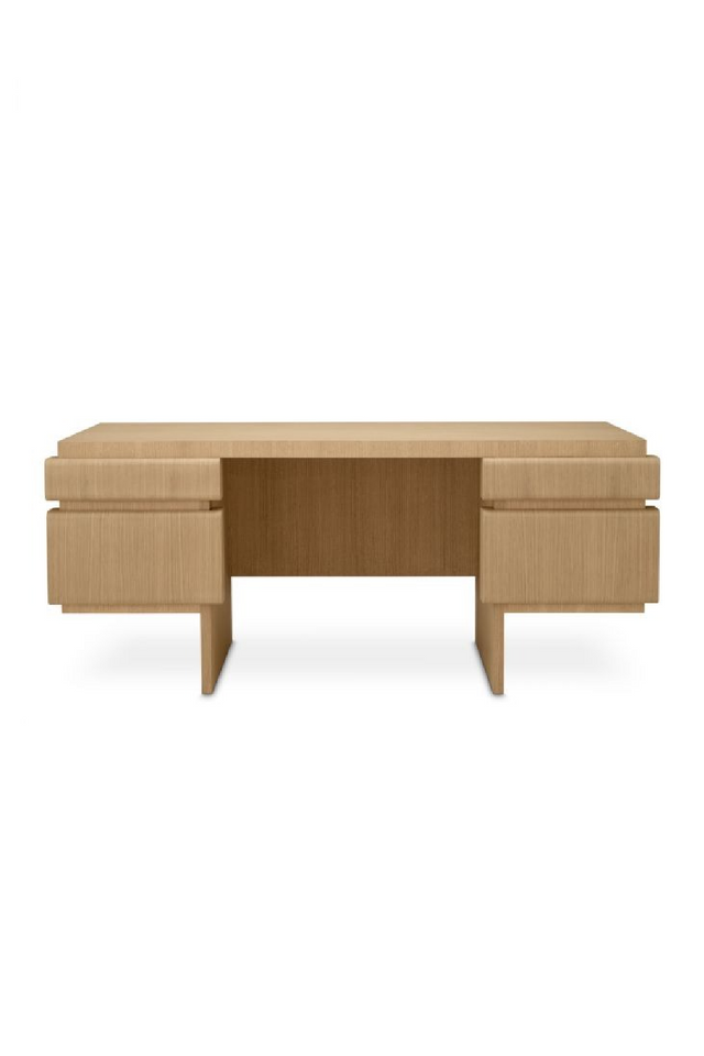 Natural Oak 4-Drawer Desk | Eichholtz Colston | Oroa.com