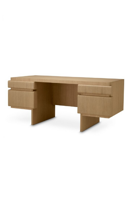 Natural Oak 4-Drawer Desk | Eichholtz Colston | Oroa.com