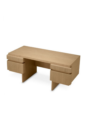 Natural Oak 4-Drawer Desk | Eichholtz Colston | Oroa.com