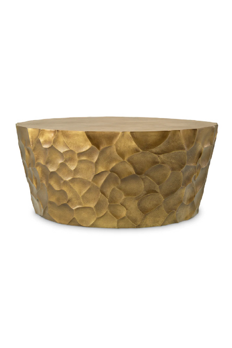 Vintage Brass Round Coffee Table | Eichholtz Fiorentino | Oroa.com