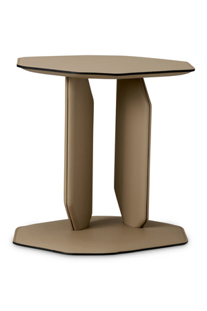 Light Brown Leather Side Table | Eichholtz Maurizio | Oroa.com