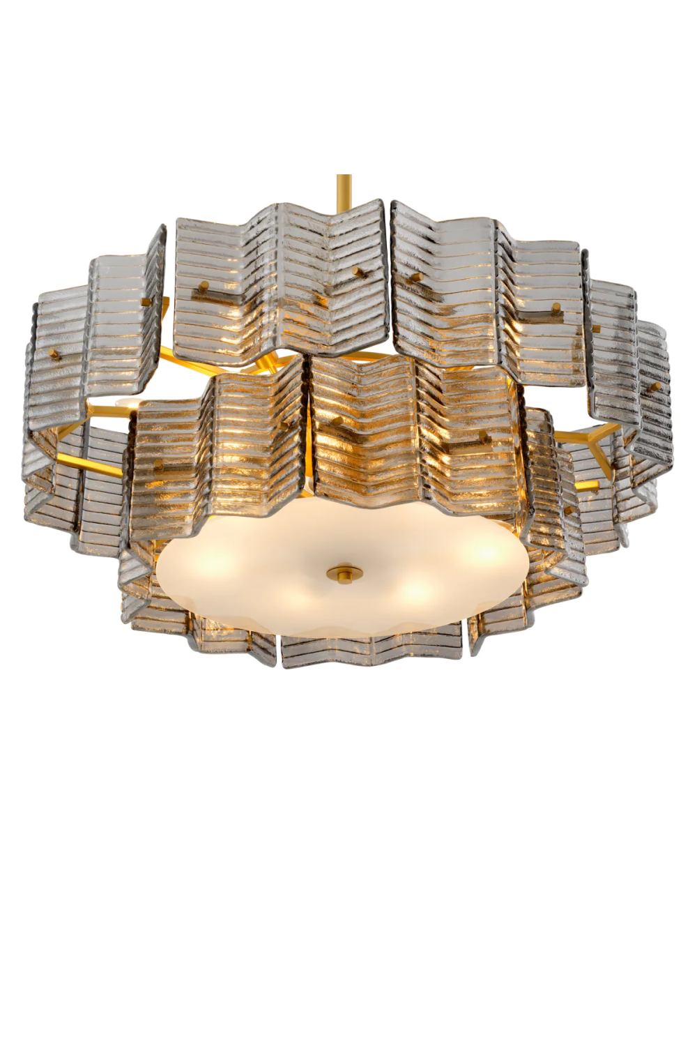 Ribbed Glass Chandelier | Eichholtz Silvano | Oroa.com