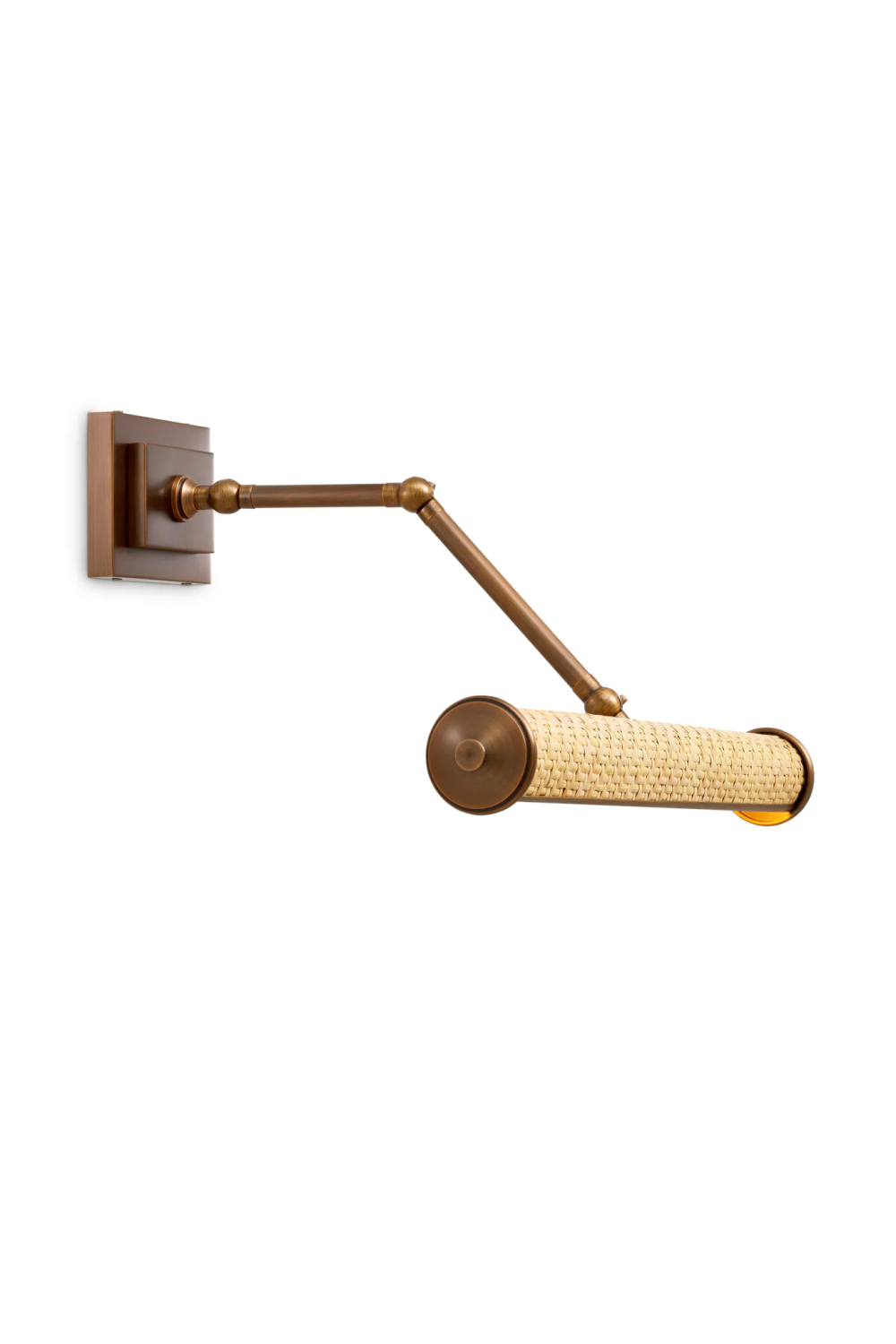 Antique Brass Rattan Wall Lamp L | Eichholtz Luca | Oroa.com