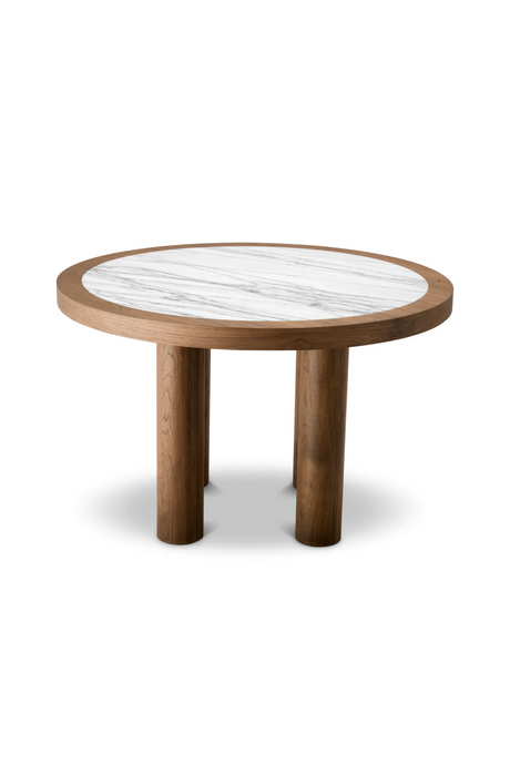 Round Walnut Veneer Dining Table | Eichholtz Presedio | Oroa.com
