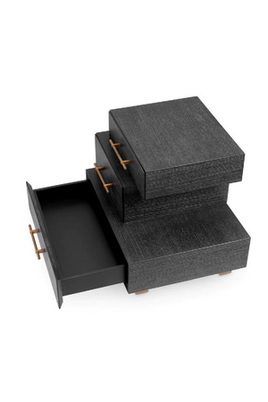 Black Oak 3-Drawer Nightstand | Eichholtz Evendale | Oroa.com