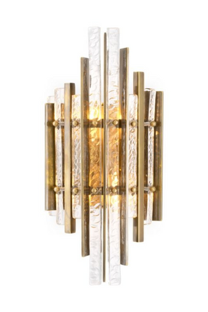 Patterned Glass Panels Wall Lamp | Eichholtz Leonora | Oroa.com