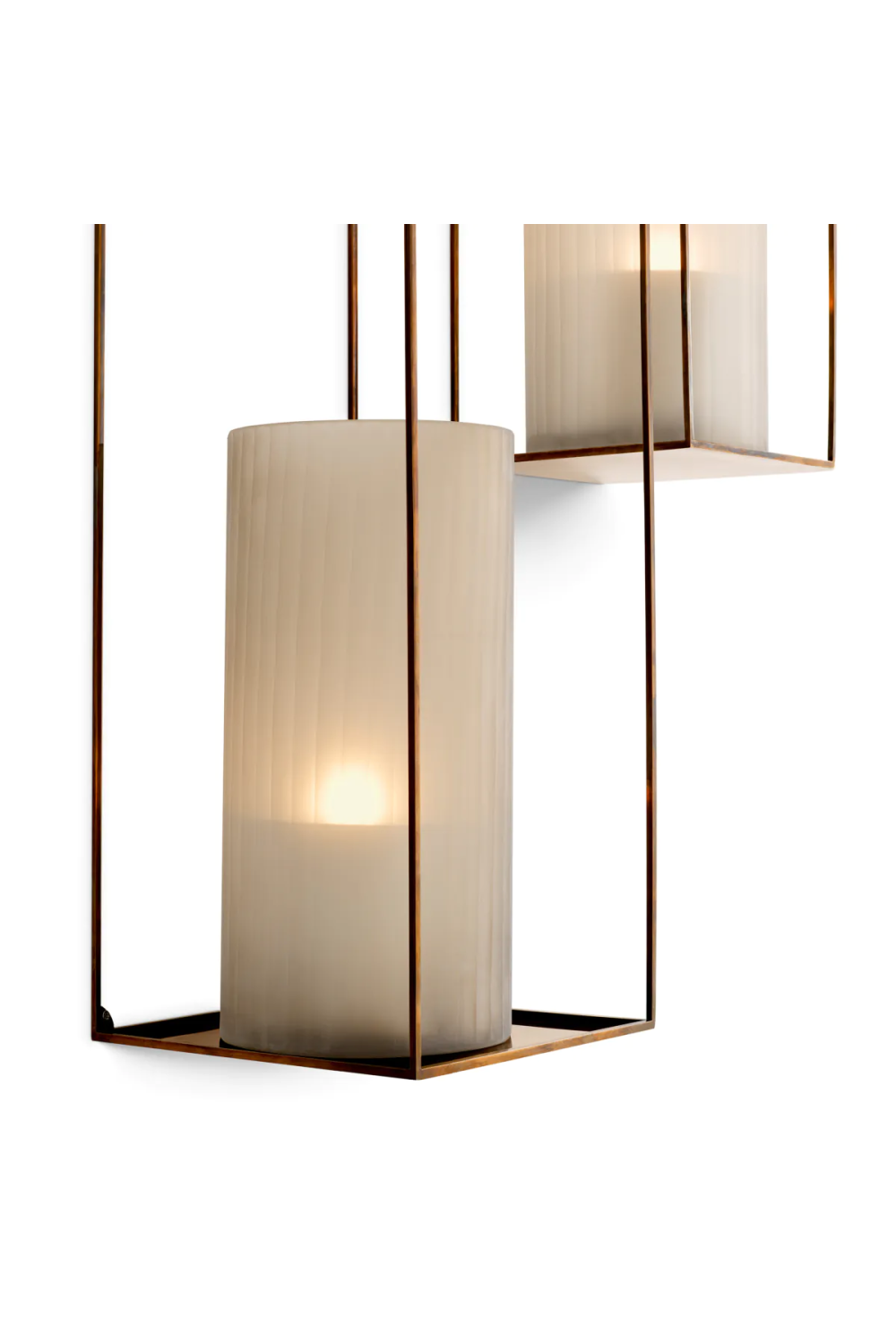 Vintage Brass Wall Rack Set (2) | Eichholtz Deco | OROA