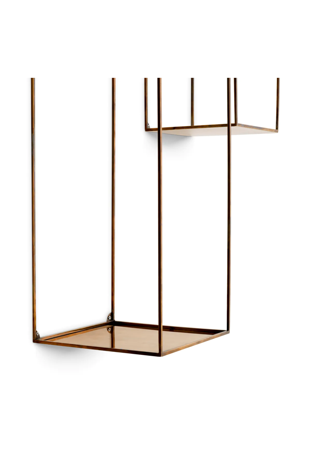 Vintage Brass Wall Rack Set (2) | Eichholtz Deco | OROA