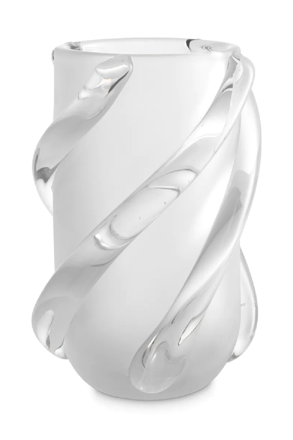 Frosted White Glass Vase | Eichholtz Celestino | Oroa.com