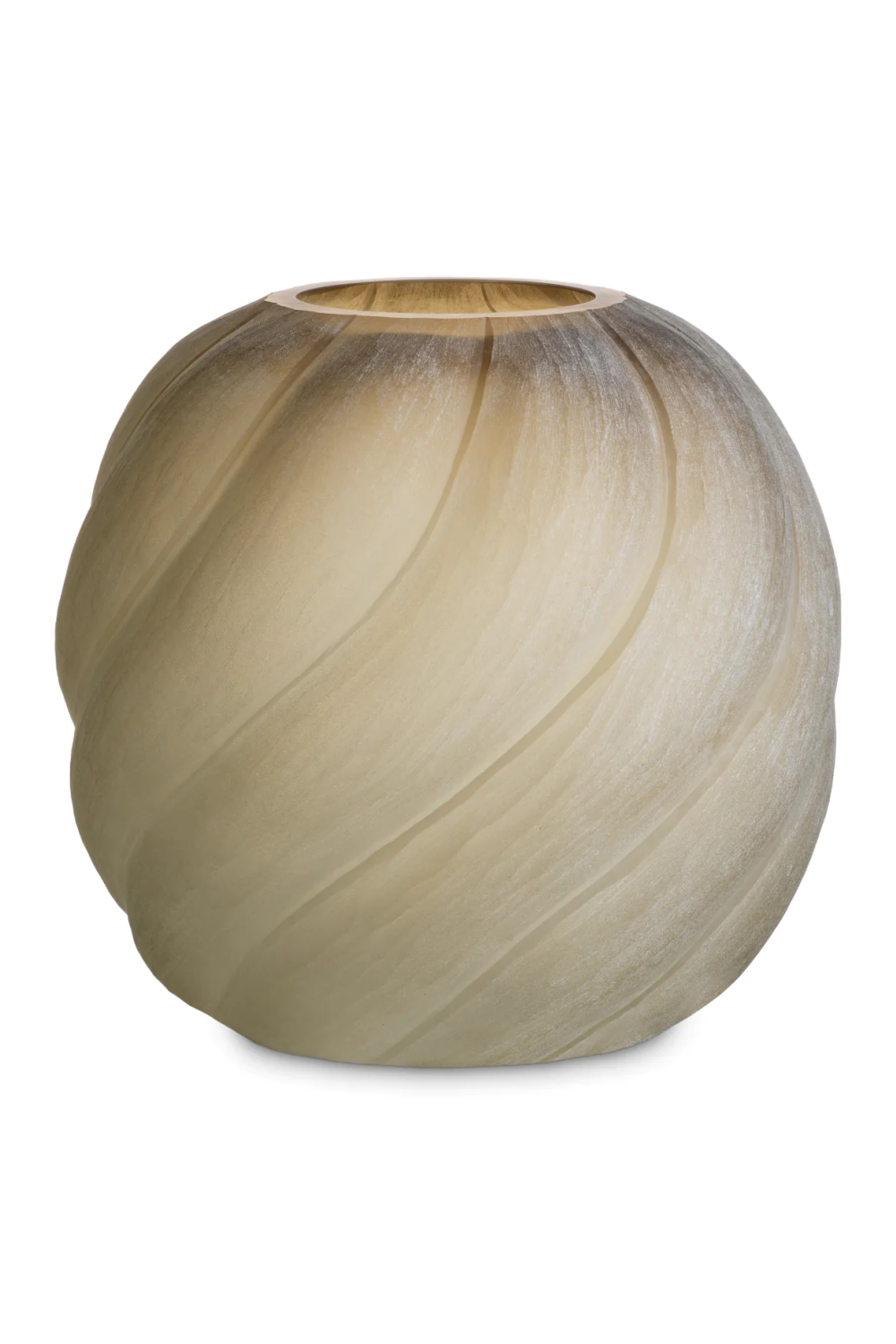 Frosted Light Brown Vase | Eichholtz Sicilia | Oroa.com