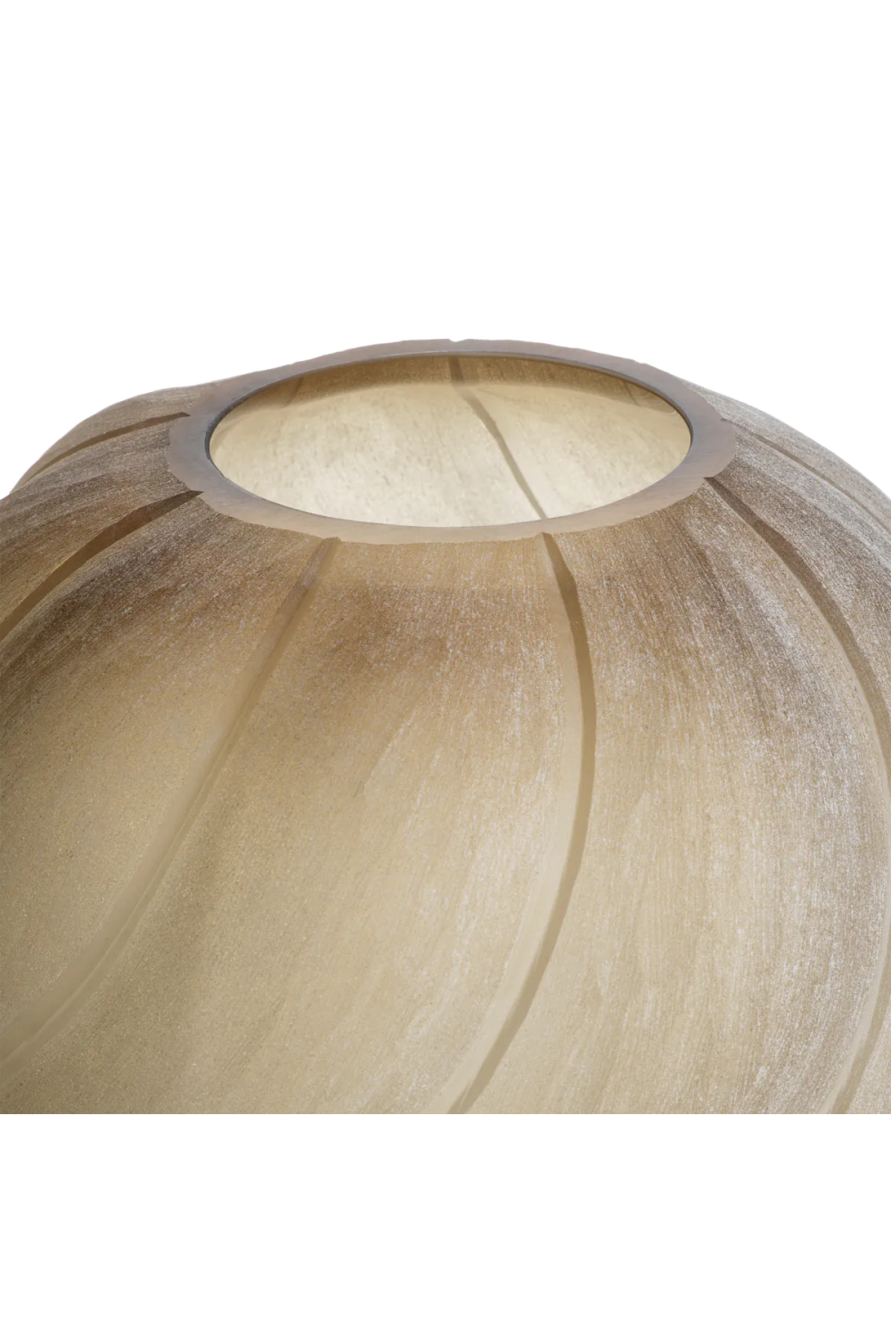 Frosted Light Brown Vase | Eichholtz Sicilia | Oroa.com