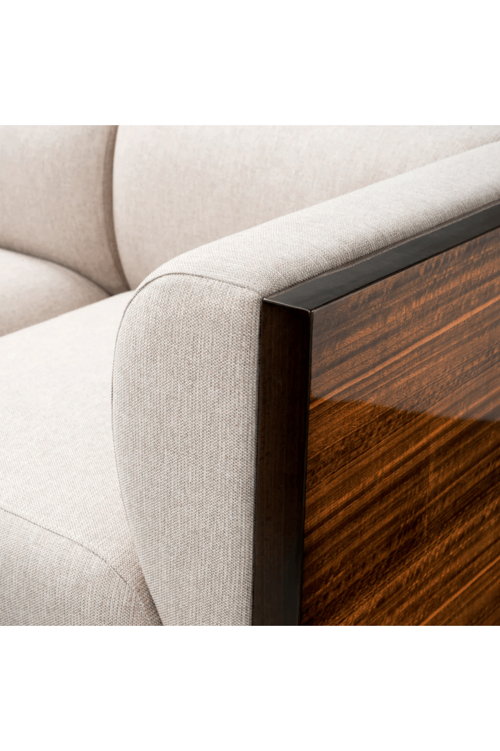 Eucalyptus Veneer Upholstered Sofa | Eichholtz Sebastian | Oroa.com