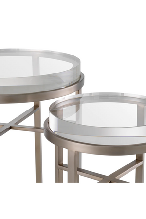 Round Glass Side Tables (2) | Eichholtz Hoxton | Oroa.com